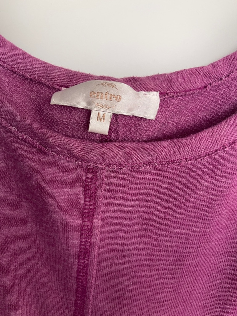 entro Ombre Crewneck Sweater in Pink and Cream oversized up to xxl - Picture 2 of 3